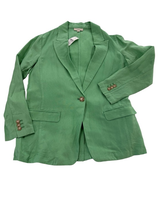 NWT LOFT Green Linen Suit Set - Relaxed Blazer & Drawstring Shorts size S/XS - Picture 8 of 15